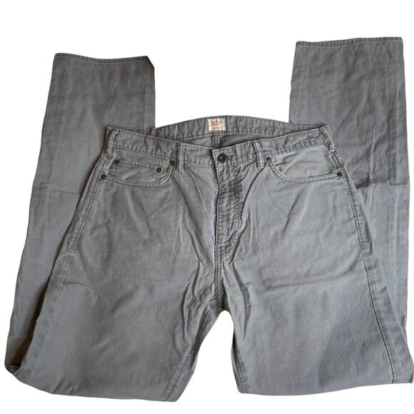 DOCKERS Stone Grey Denim Straight Jeans 36x34 Cotton - Picture 2 of 4